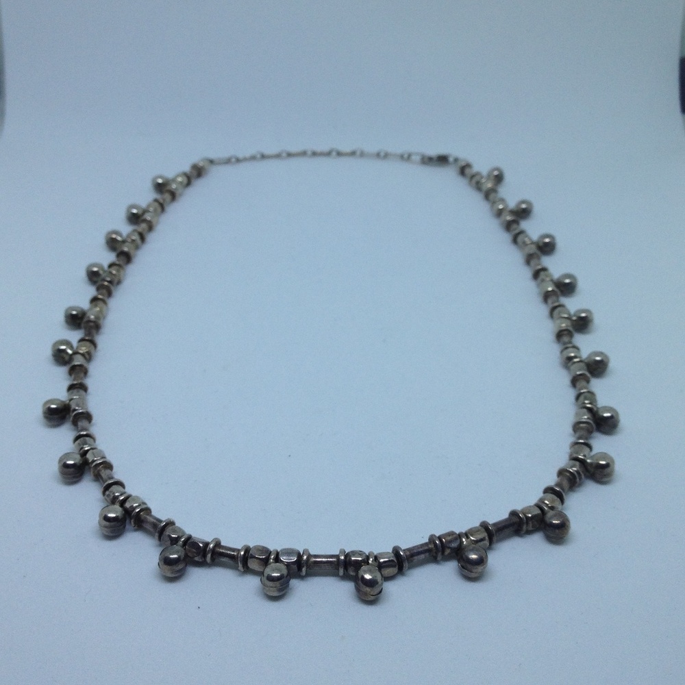 925 sterling silver bead  necklace